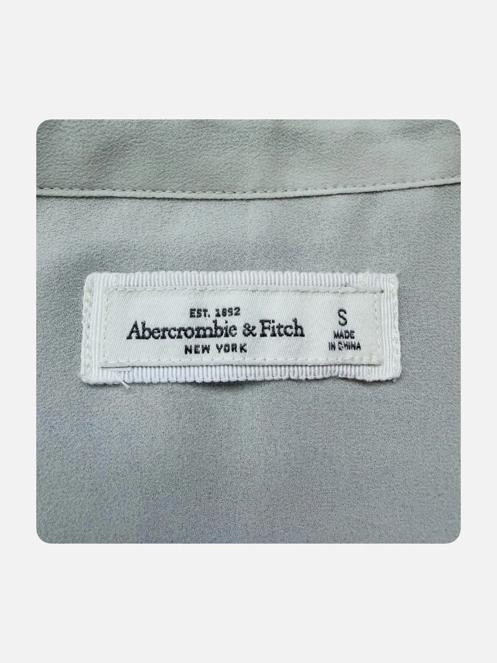 ★ Abercrombie & Fitch Elevated Basic Sequins Long Sleeve Button Down Blouse S ★